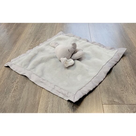 Carters Gray Elephant Lovey Holding Security Blanket Soft Velour Satin Toy - Picture 5 of 10